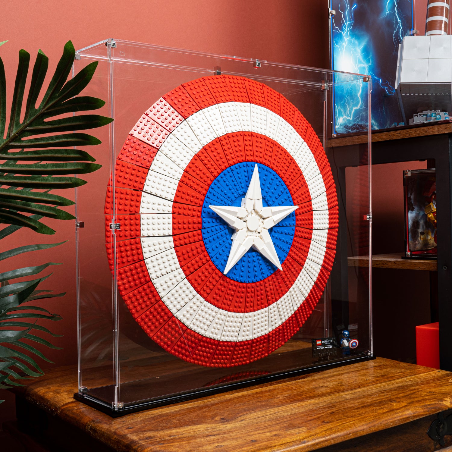 Showcase this Marvel movie icon in our crystal clear Acrylic display case.
