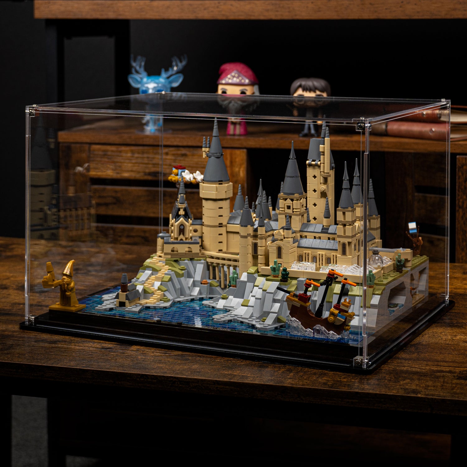 Protect the castle with shields of crystal clear Acrylic.