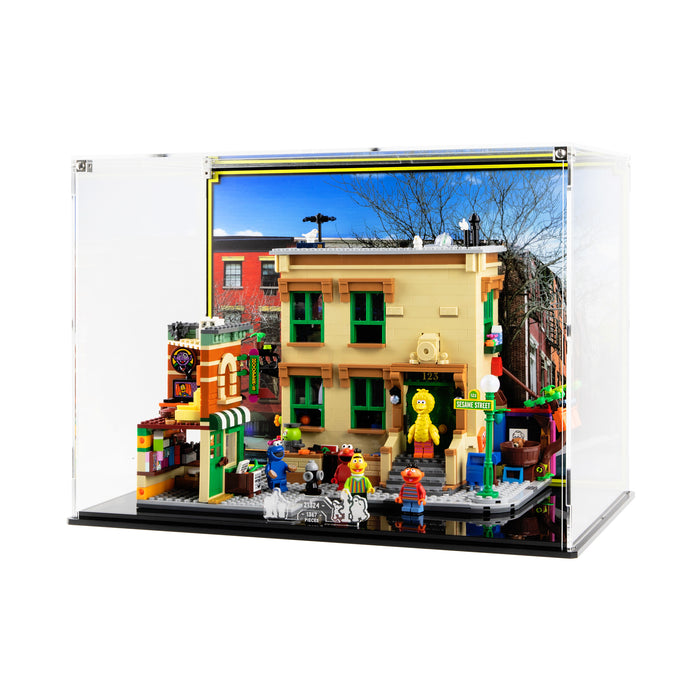 Display case for LEGO® Ideas: 123 Sesame Street (21324)