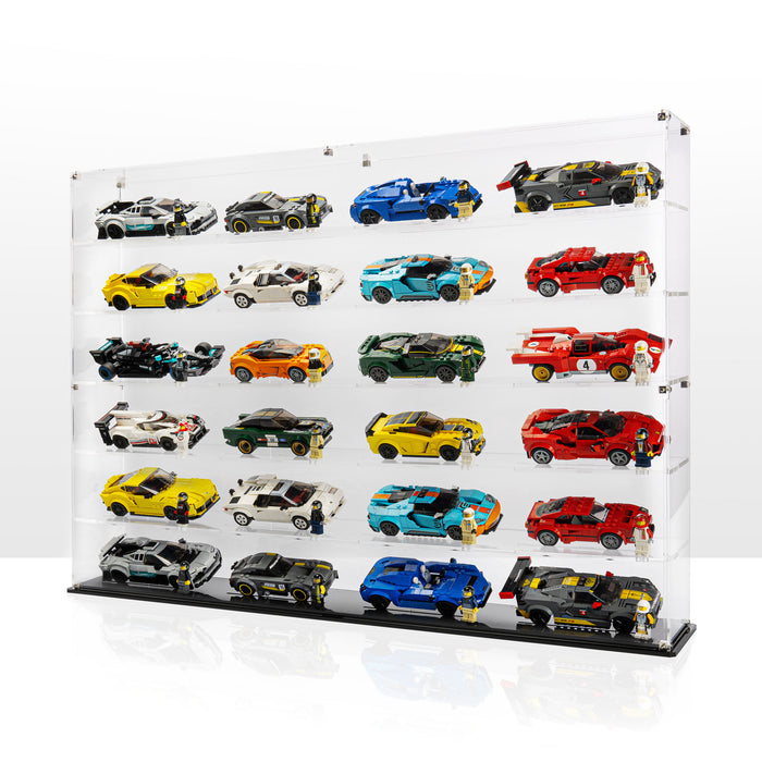 Display case for 24x LEGO® Speed Champions Cars (6x4)