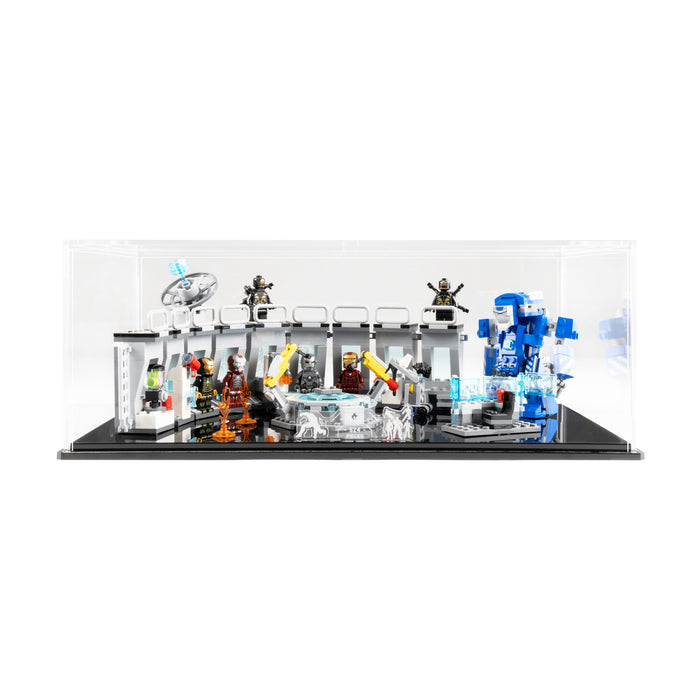 Display case for the LEGO® Marvel: Iron Man Hall of Armor (76125)