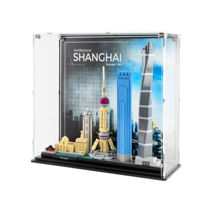 Display Case for LEGO® Architecture: Shanghai Skyline (21039)