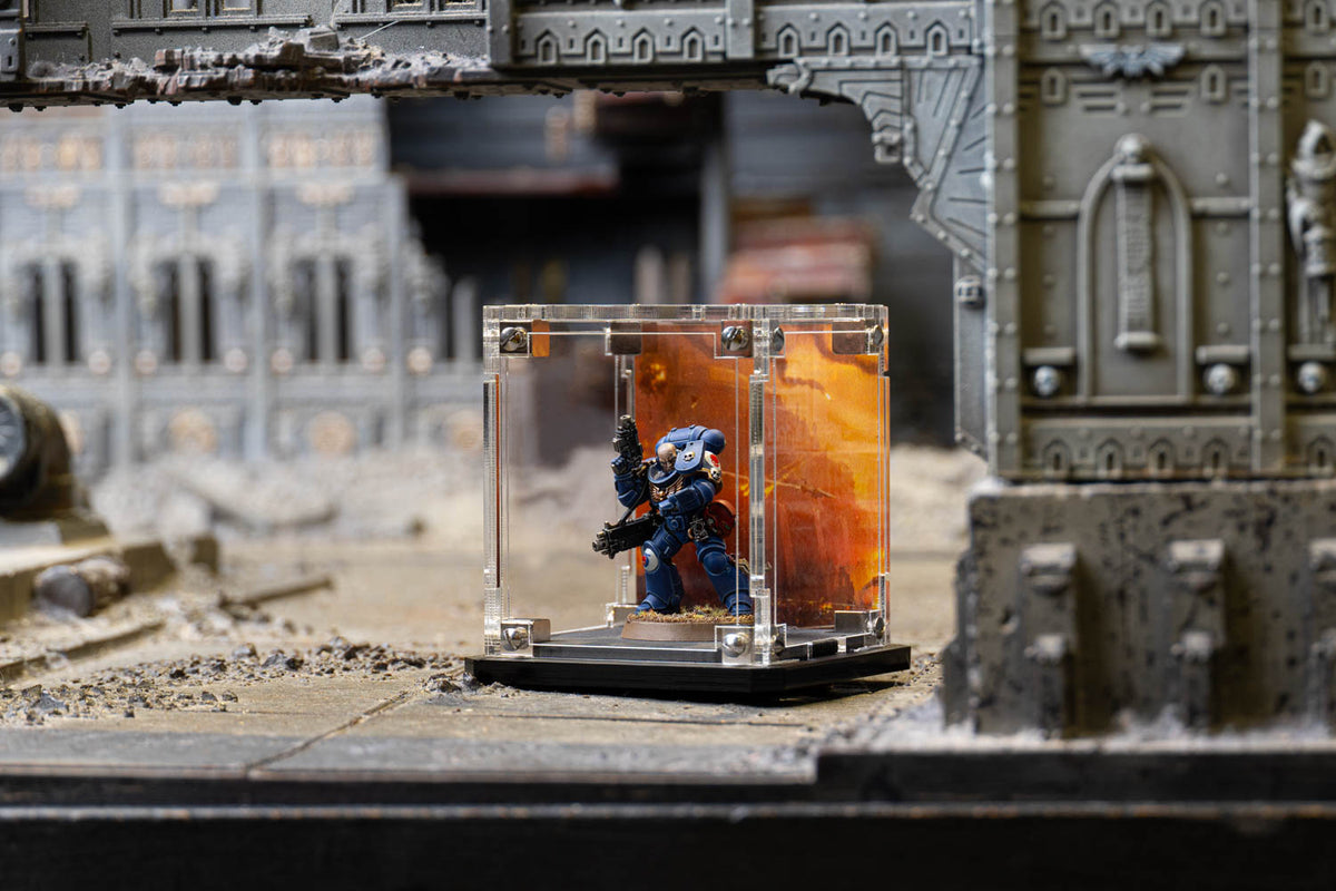 Introducing our new range of display cases for Warhammer miniatures