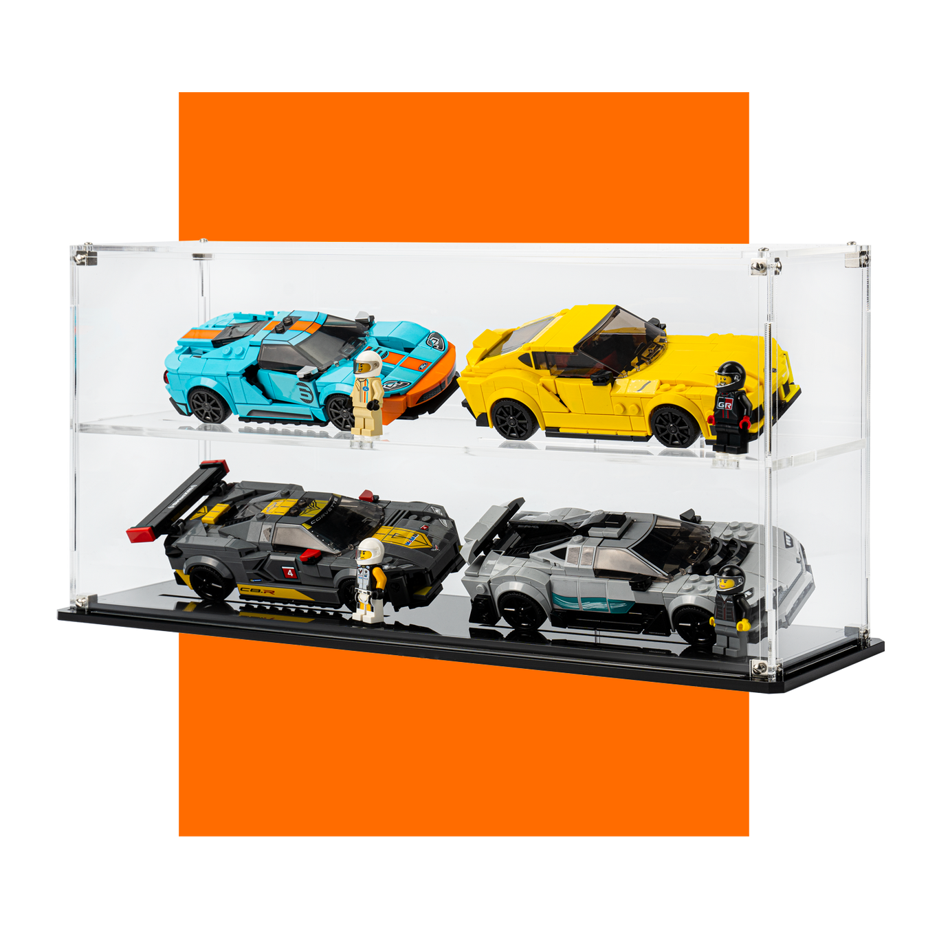 Display cases and stands for LEGO® Speed Champions