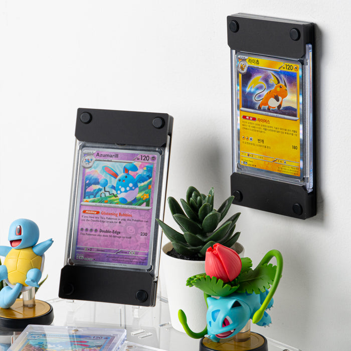 2-in-1 Display Bracket for Trading Card Slabs