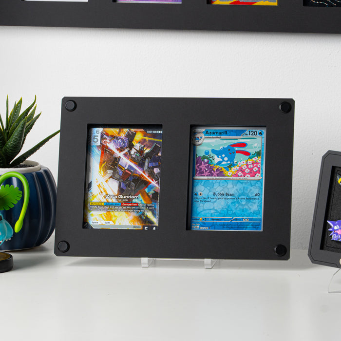 2-in-1 Display Frame for Trading Card Slabs