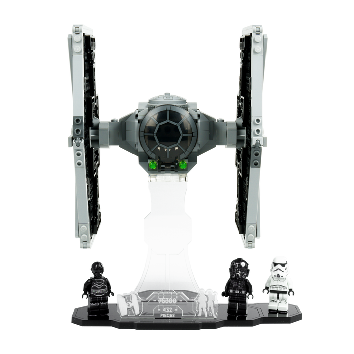 Display stand for LEGO Star Wars Imperial TIE Fighter 75300 Wicked Brick