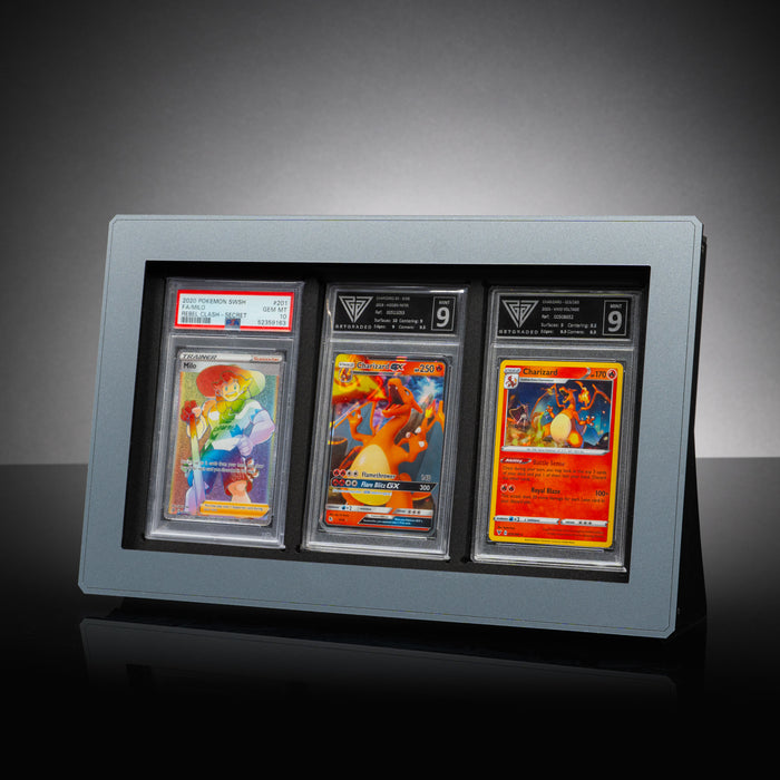Limited Edition Silver Display Frame for Graded Trading Cards