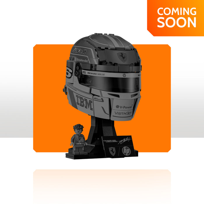 Display Case for LEGO® Editions: Scuderia Ferrari HP Charles Leclerc Helmet (43014)