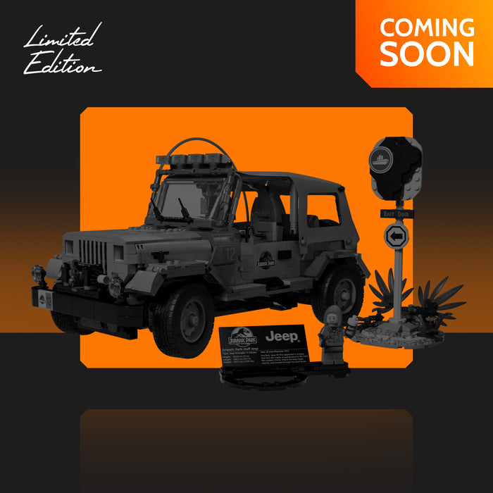 Limited Edition Display Case for LEGO® Jurassic Park Jeep® Wrangler (77984)