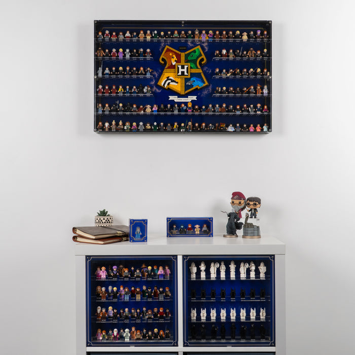 Wall Mounted Display Case for LEGO® Harry Potter Hogwarts™ House Crest & 123 Minifigures (76462)