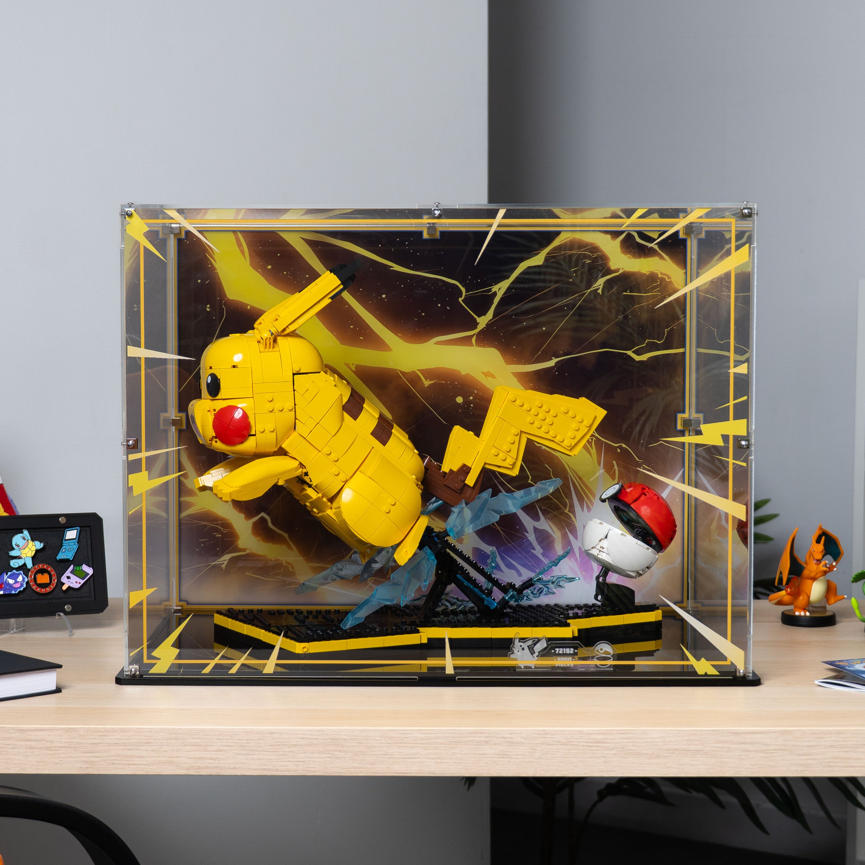 Display Case for LEGO Pokémon Pikachu and Poké Ball 72152 — Wicked Brick