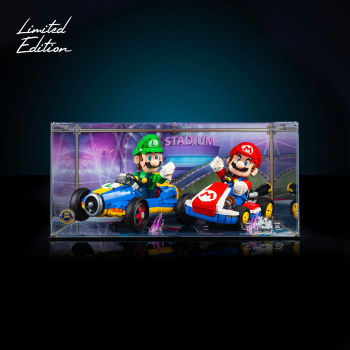 Limited Edition Display Case for LEGO® Mario Kart™ Mario & Standard Kart (72037) & Luigi & Mach 8 (72050)