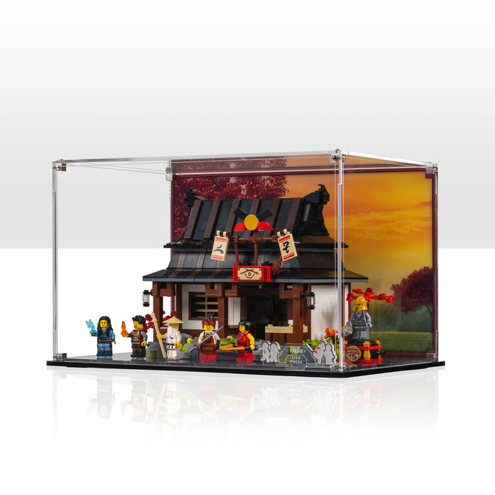 Display Case for LEGO® NINJAGO® Four Weapons Blacksmith 15th Anniversary (71858)