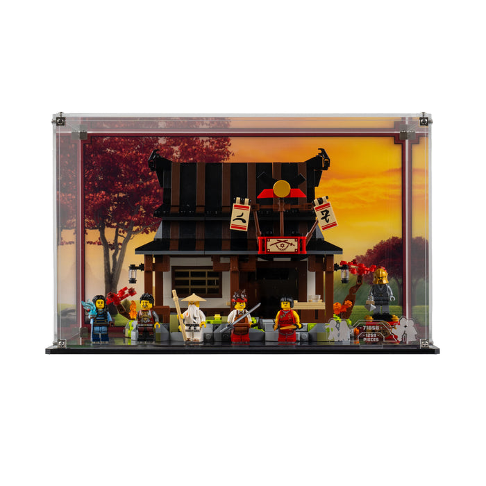 Display Case for LEGO® NINJAGO® Four Weapons Blacksmith 15th Anniversary (71858)