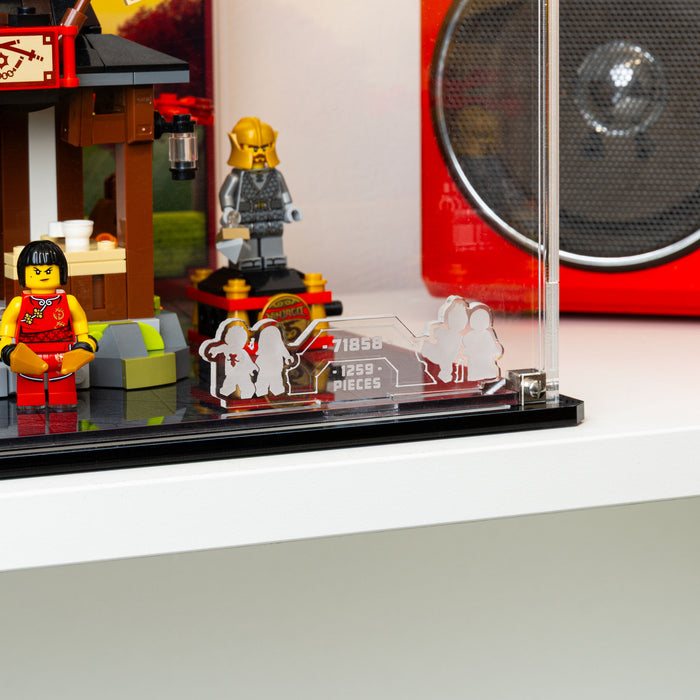 Display Case for LEGO® NINJAGO® Four Weapons Blacksmith 15th Anniversary (71858)