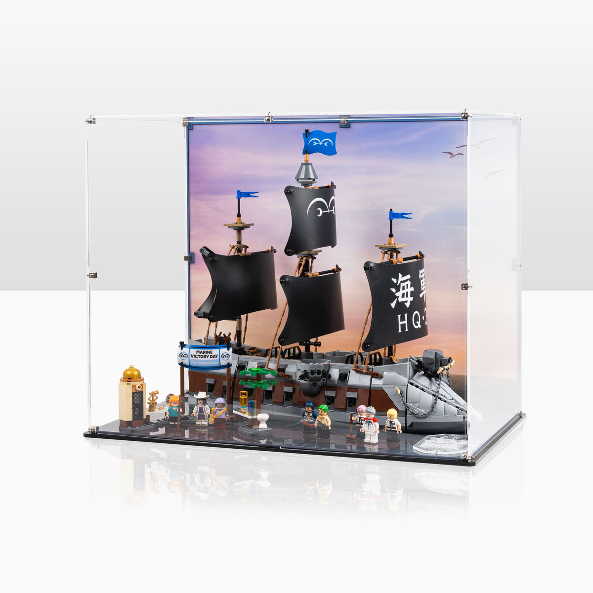 Display Case for LEGO® Pirates: Garp's Marine Battleship (75646