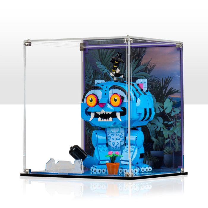Display Case for LEGO® KPop Demon Hunters: Derpy Tiger and Sussie Bird (72537)