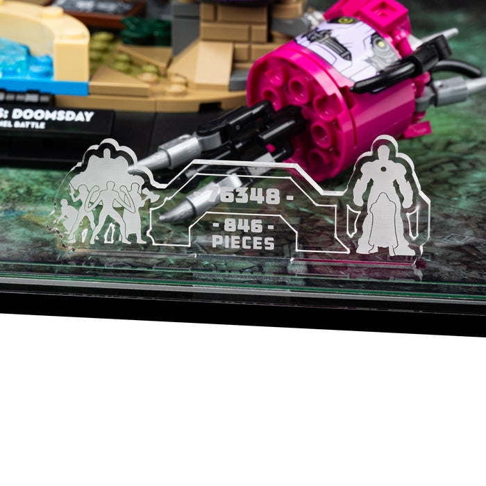 Display Case for LEGO® Marvel Epic Battle: Avengers: Doomsday (76348)