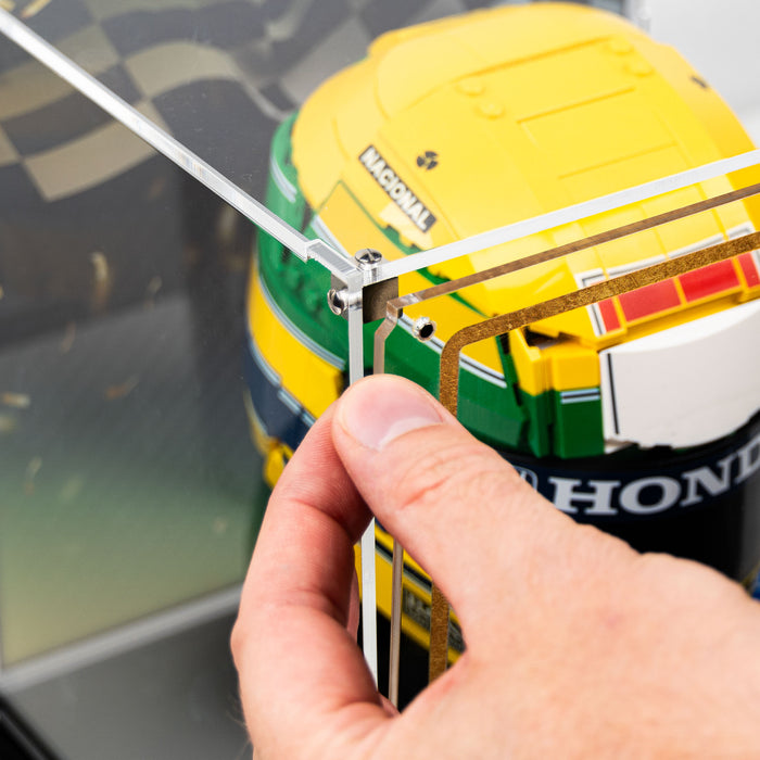 Wall Mountable Display Case for LEGO® Editions: Ayrton Senna Helmet (43024)
