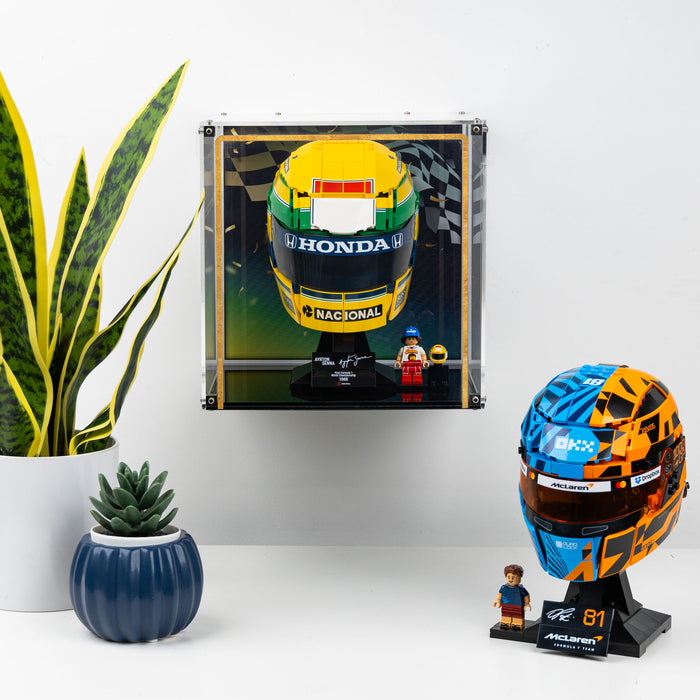 Wall Mountable Display Case for LEGO® Editions: Ayrton Senna Helmet (43024)