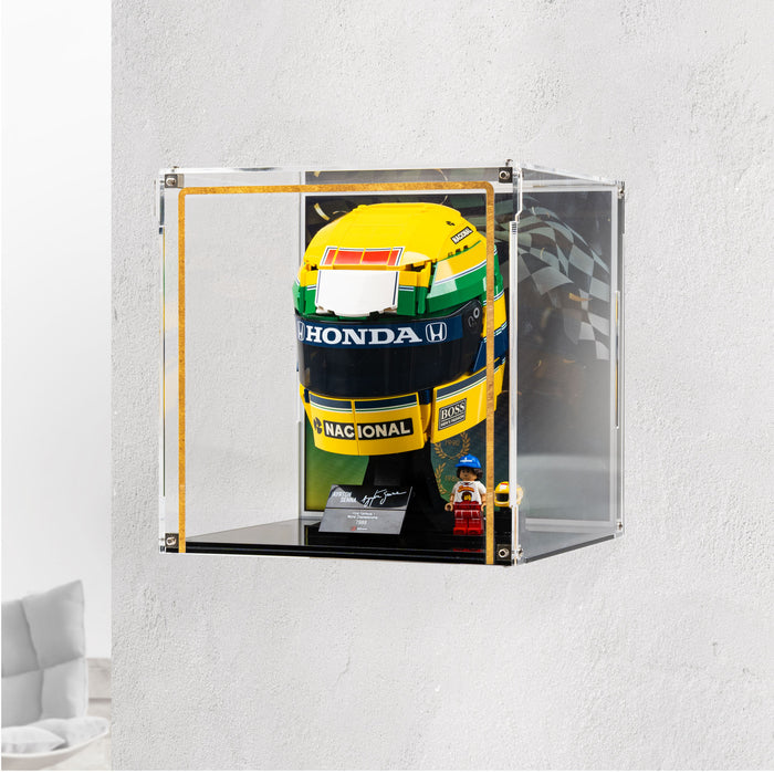 Wall Mountable Display Case for LEGO® Editions: Ayrton Senna Helmet (43024)