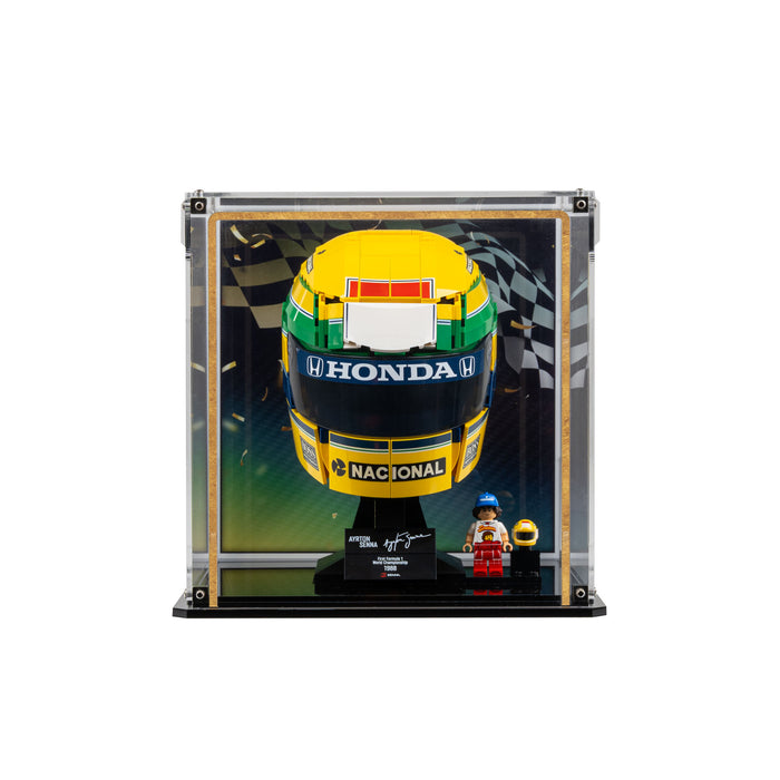 Wall Mountable Display Case for LEGO® Editions: Ayrton Senna Helmet (43024)