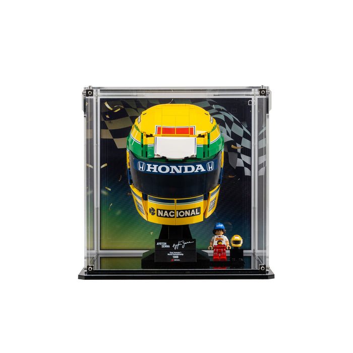 Wall Mountable Display Case for LEGO® Editions: Ayrton Senna Helmet (43024)