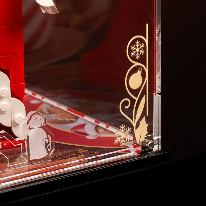 Limited Edition Display Case for LEGO® Up-Scaled Mrs. Claus & Santa Minifigure (40820) (40875)