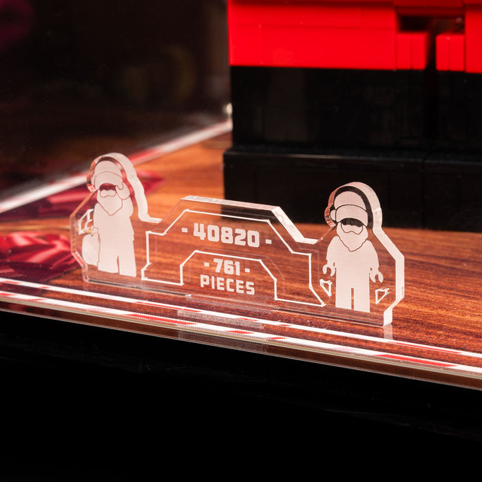 Limited Edition Display Case for LEGO® Up-Scaled Mrs. Claus & Santa Minifigure (40820) (40875)