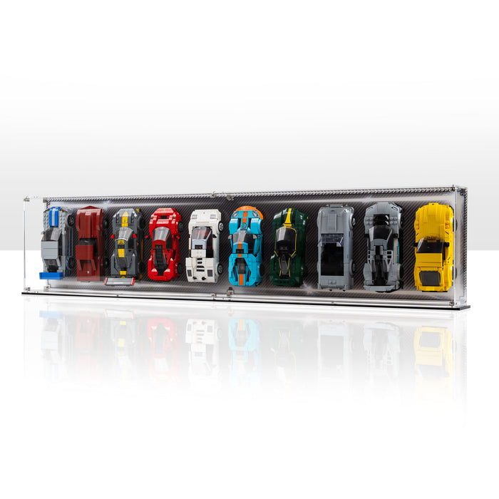 Wall Mountable Display Case for 10 x LEGO® Speed Champions