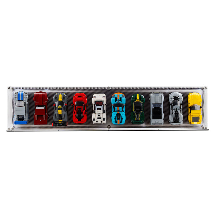 Wall Mountable Display Case for 10 x LEGO® Speed Champions