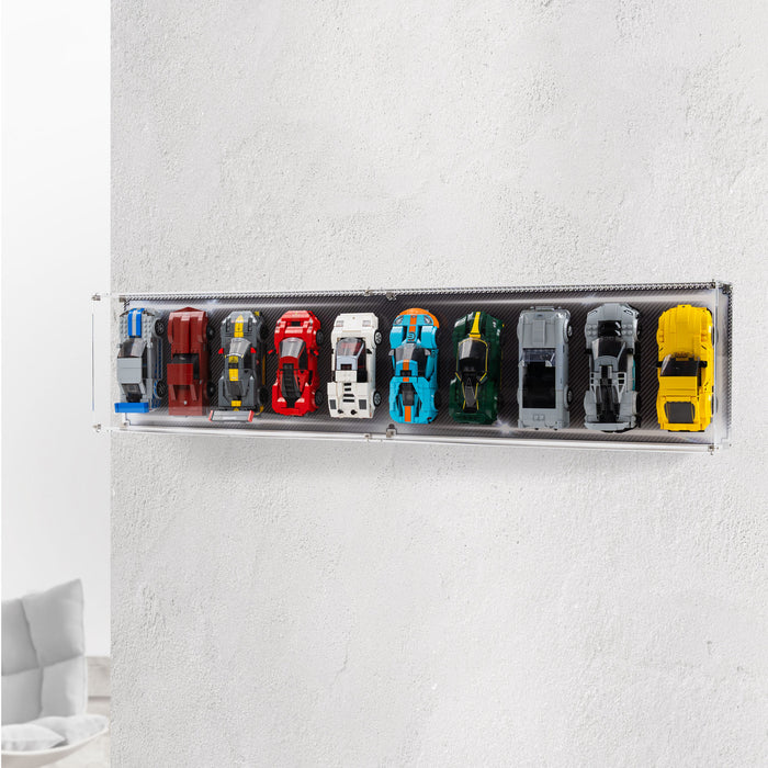 Wall Mountable Display Case for 10 x LEGO® Speed Champions