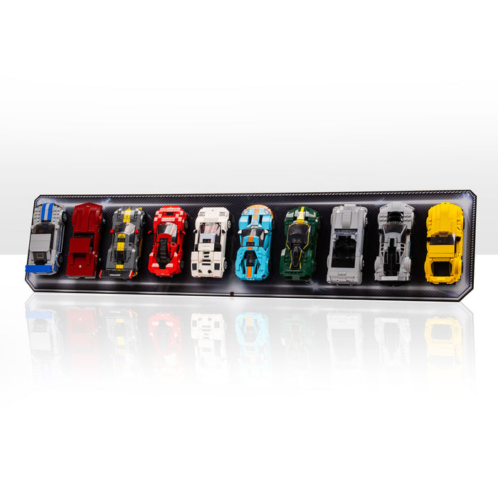 Wall Mountable Display Plinth for 10 x LEGO® Speed Champions