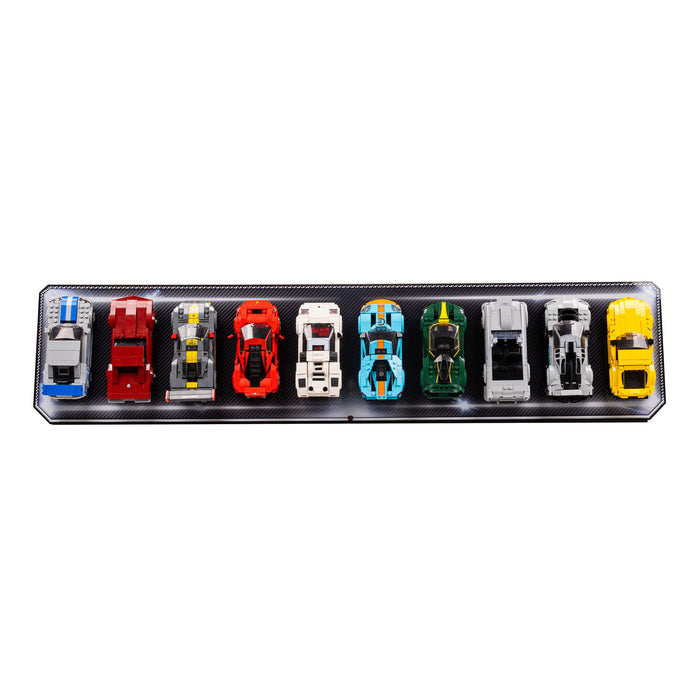 Wall Mountable Display Plinth for 10 x LEGO® Speed Champions
