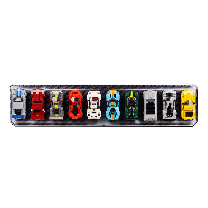 Wall Mountable Display Plinth for 10 x LEGO® Speed Champions