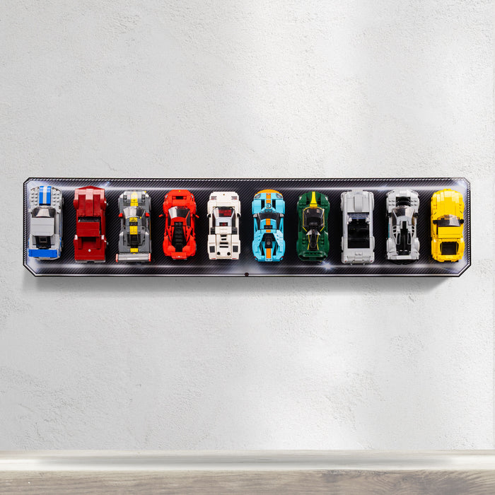 Wall Mountable Display Plinth for 10 x LEGO® Speed Champions