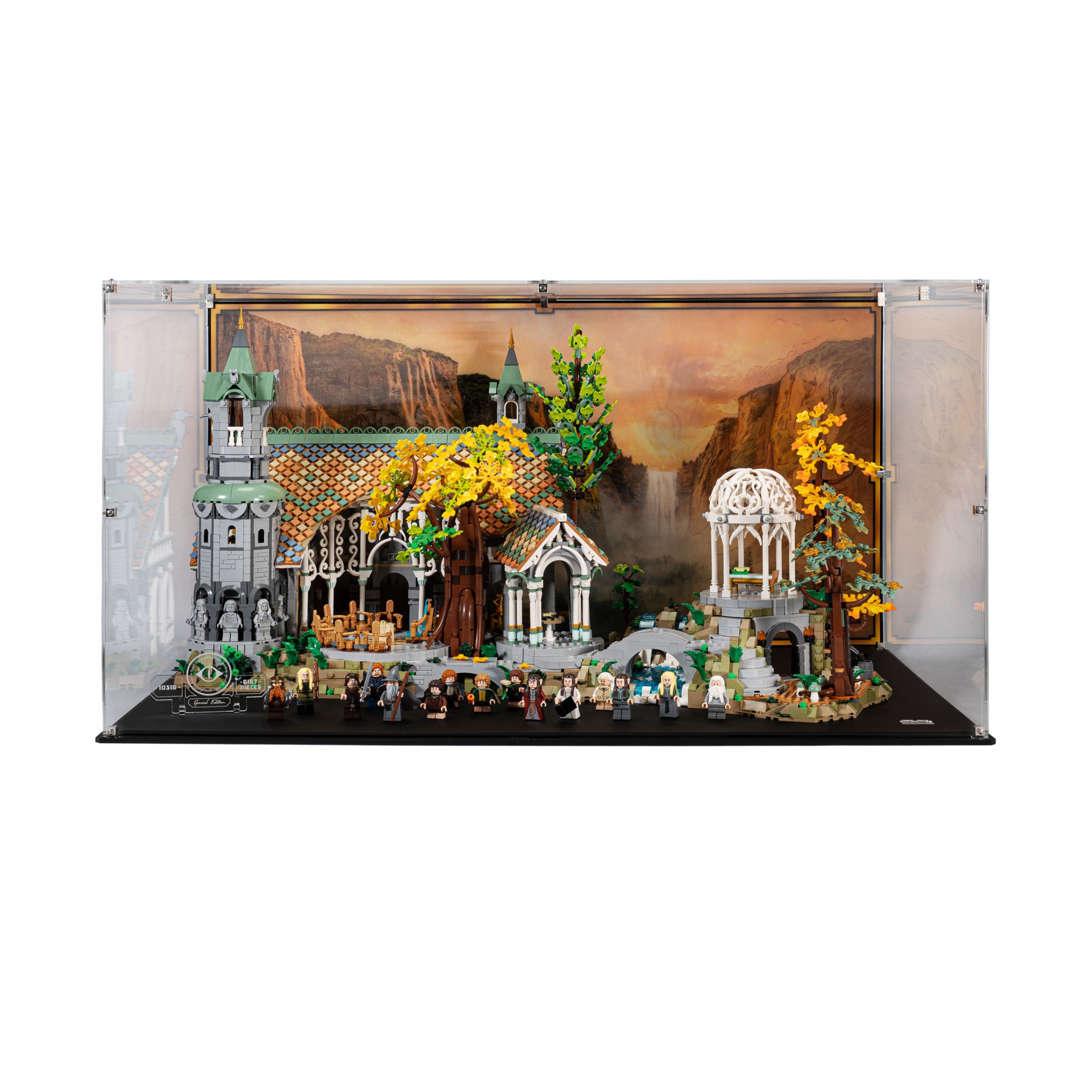 Display Case for LEGO Icons Lord of the Rings Rivendell 10316 — Wicked ...