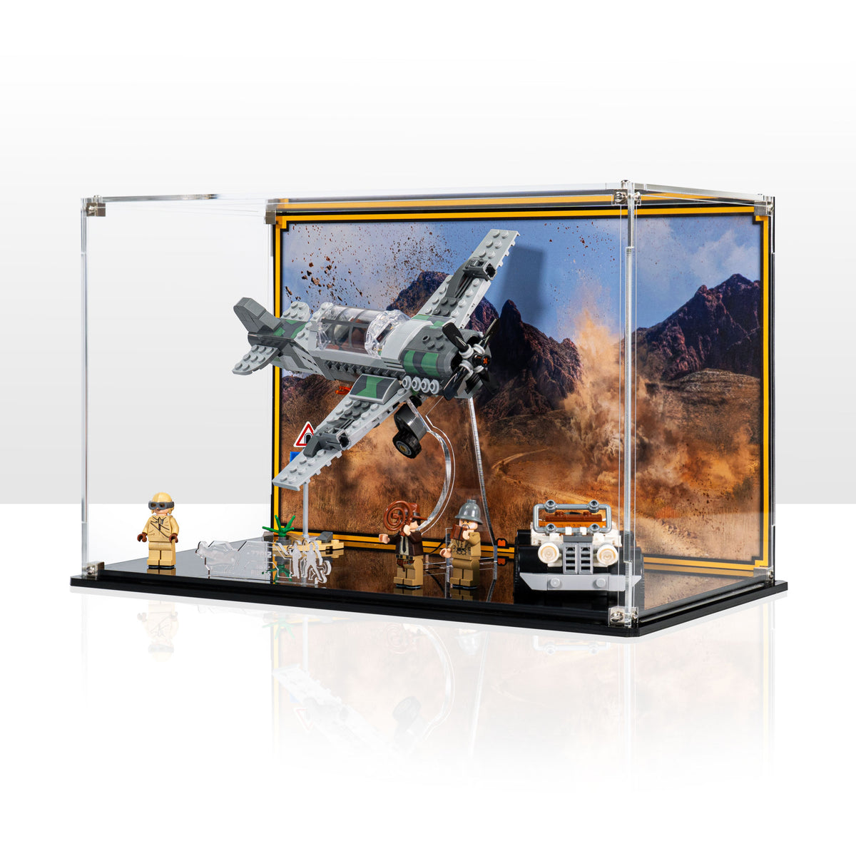 Display Case for LEGO® Indiana Jones™ Fighter Plane Chase (77012