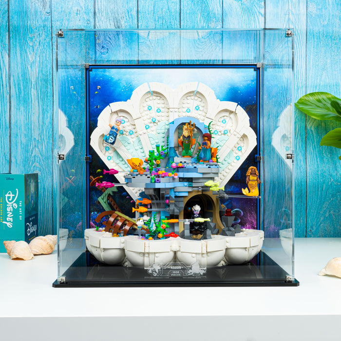 Display case for LEGO® Disney: The Little Mermaid Royal Clamshell (43225)