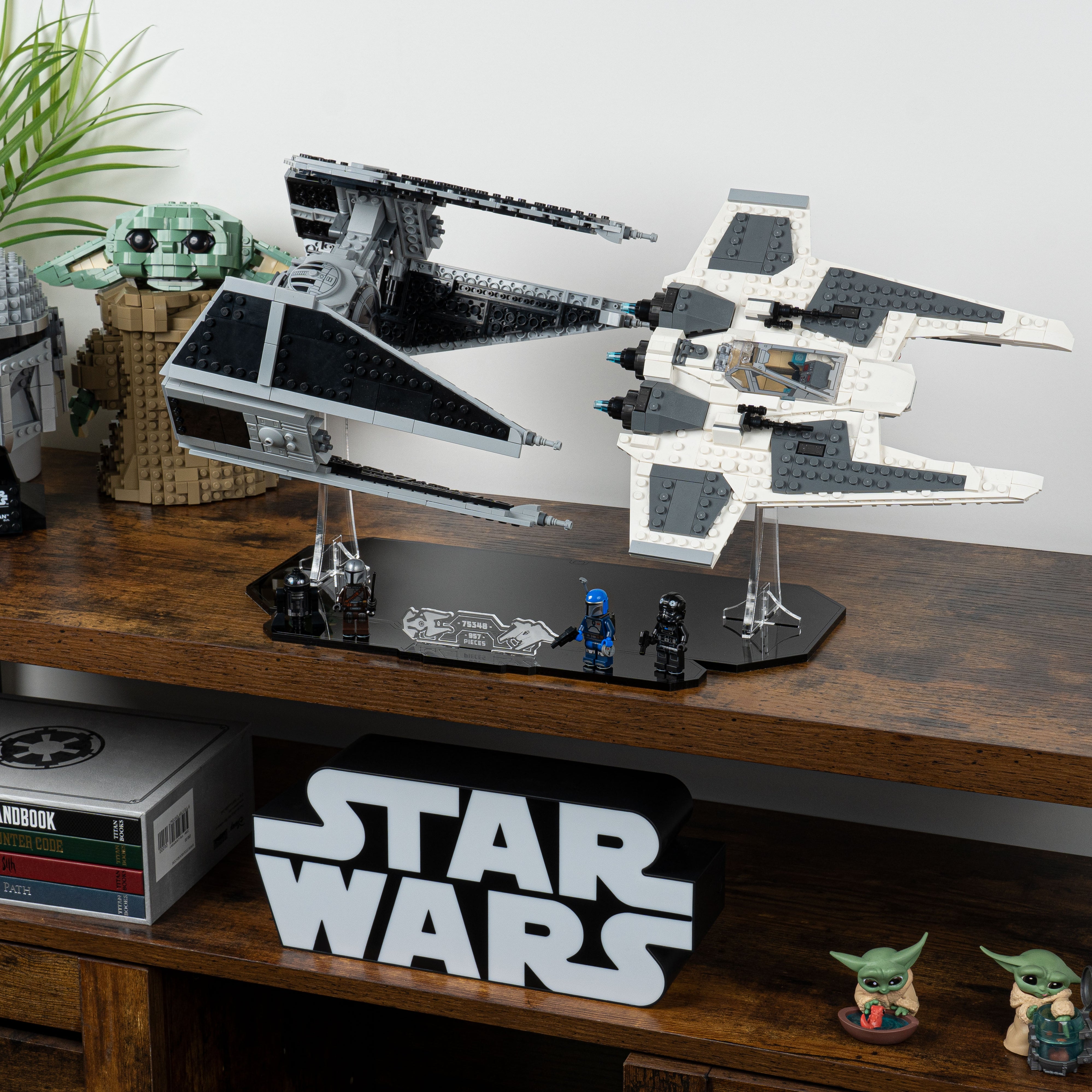 Display Stand for LEGO Star Wars Fang Fighter vs TIE Interceptor 75348 ...