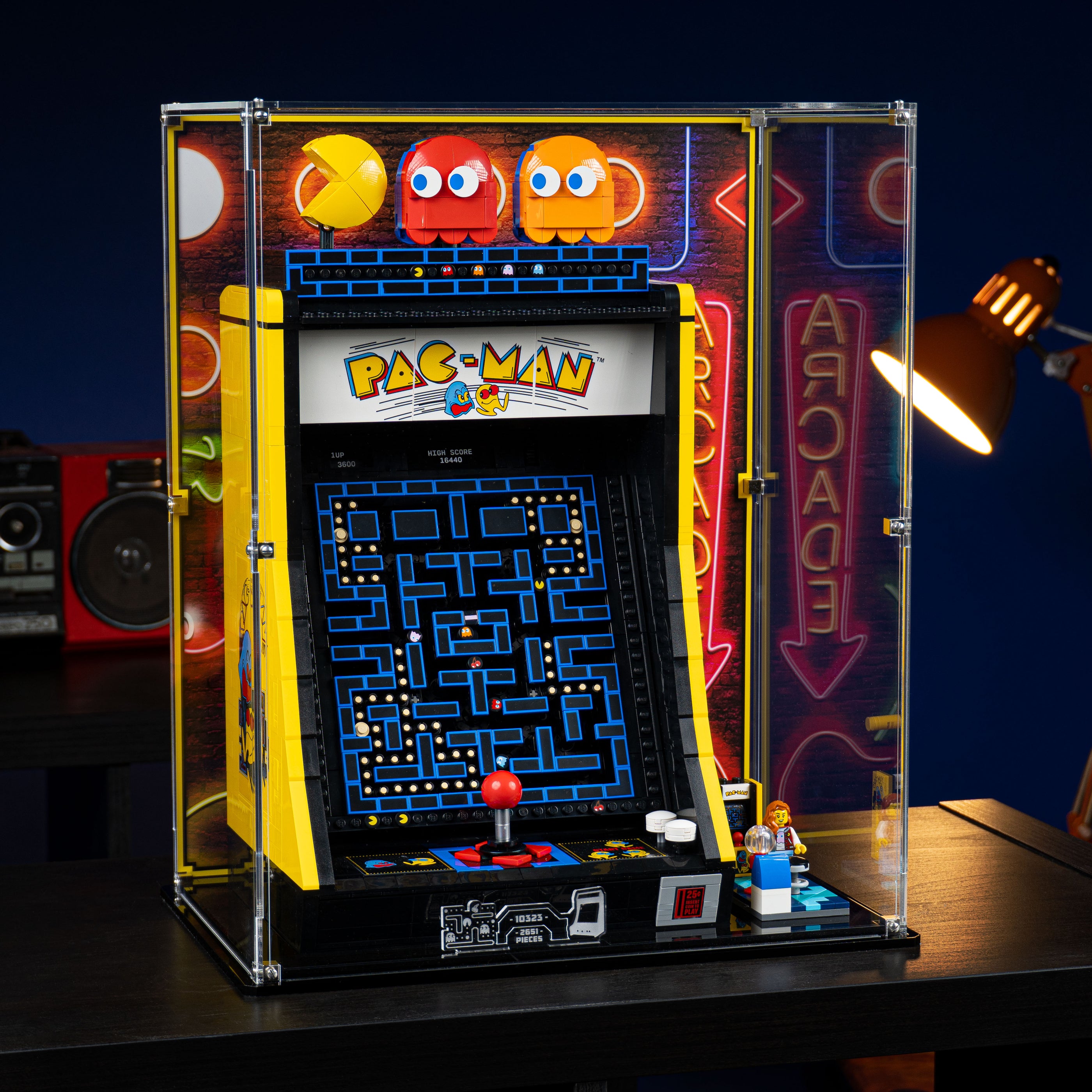 Display Case for LEGO PAC-MAN Arcade 10323 — Wicked Brick