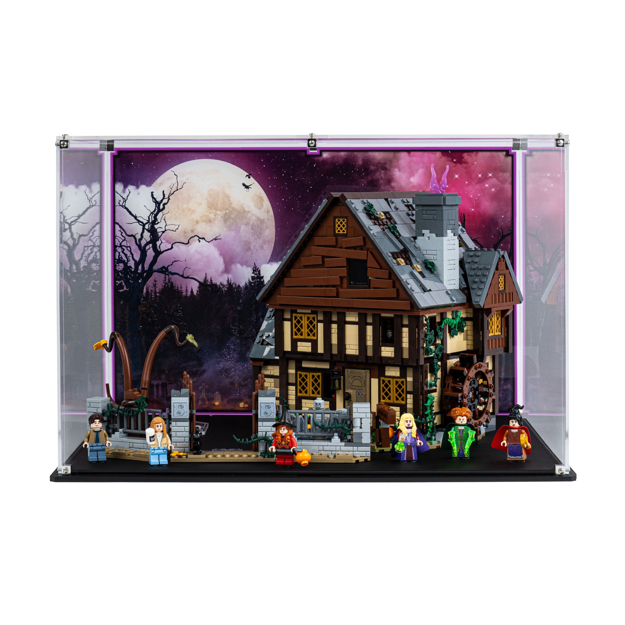 Display Case for LEGO Hocus Pocus Sanderson Sisters' Cottage 21341
