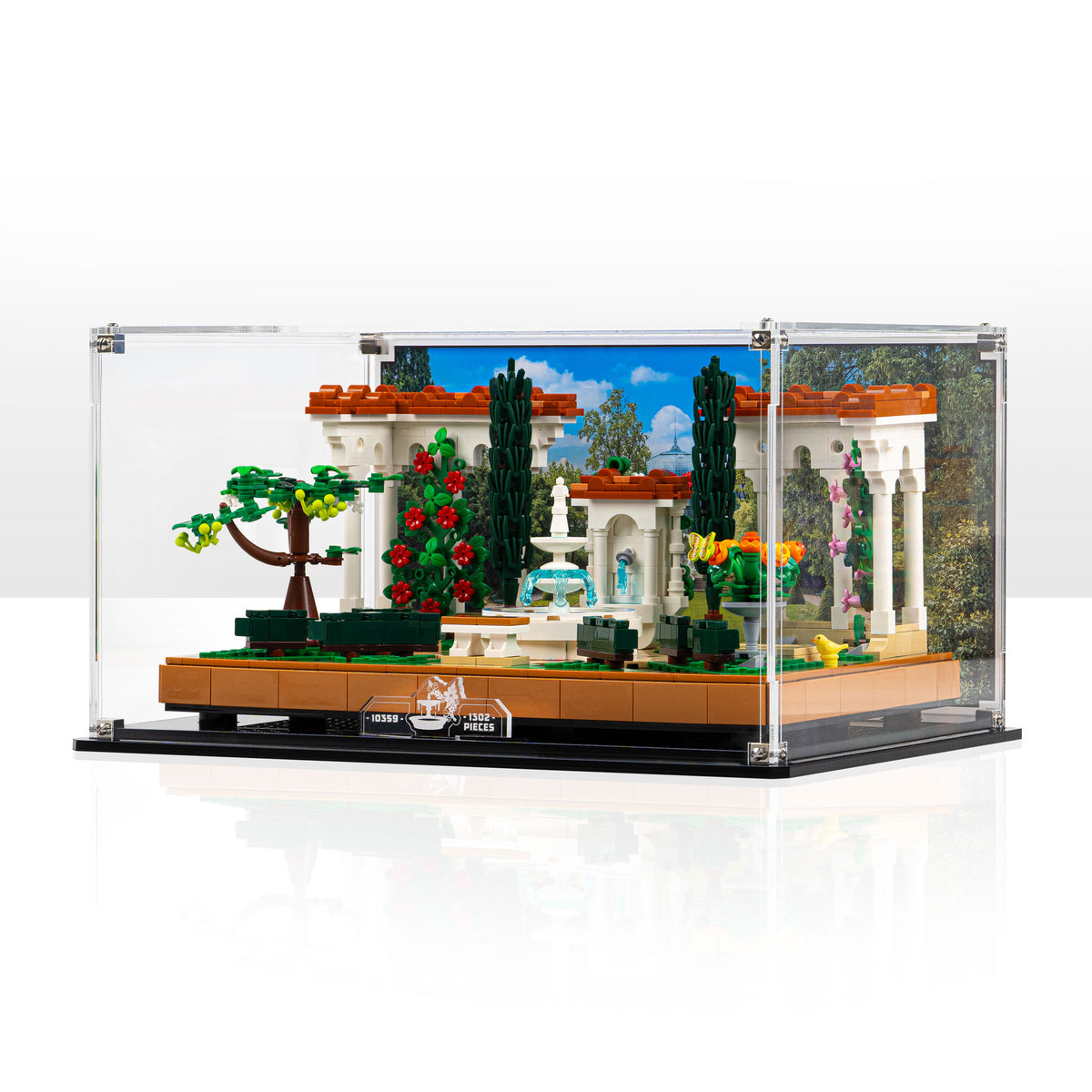 Display Case for LEGO Icons Fountain Garden 10359 — Wicked Brick
