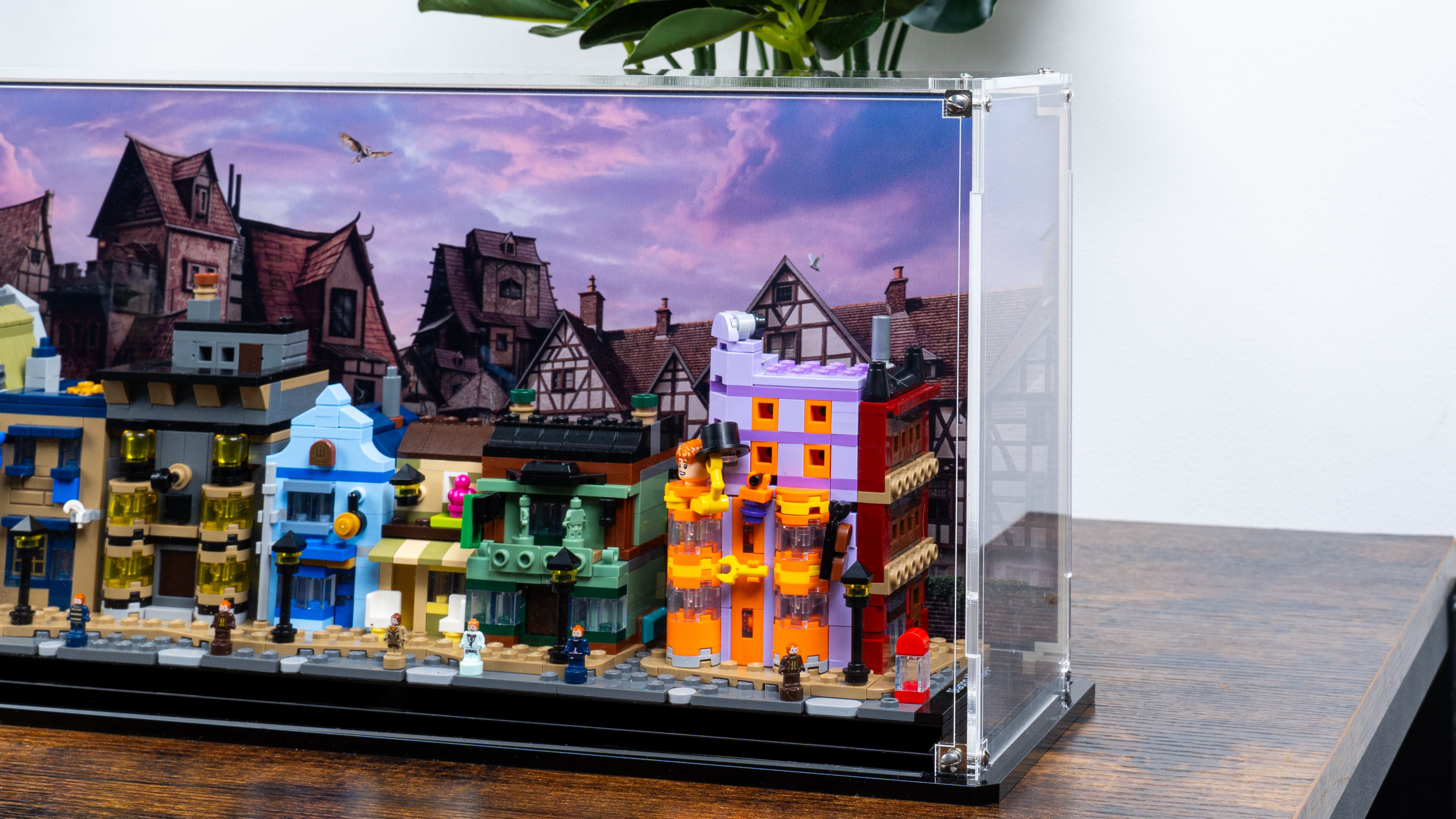 Display Case For LEGO Harry Potter Diagon Alley Wizarding Shops 76444 display-case-for-lego-harry-potter-diagon-alley-wizarding-shops-76444