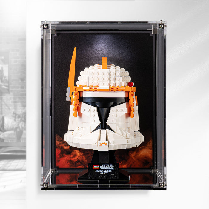 Wall Mounted Display case for LEGO® Star Wars Commander Cody Helmet (75350)