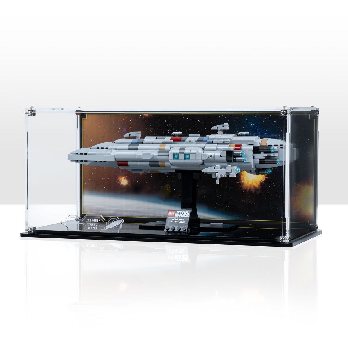 Display Case for LEGO Star Wars Home One Starcruiser 75405