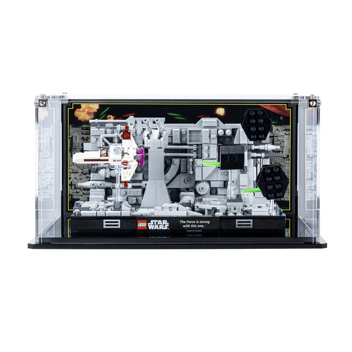 Display case for LEGO® Star Wars™ Death Star Trench Run Diorama (75329)