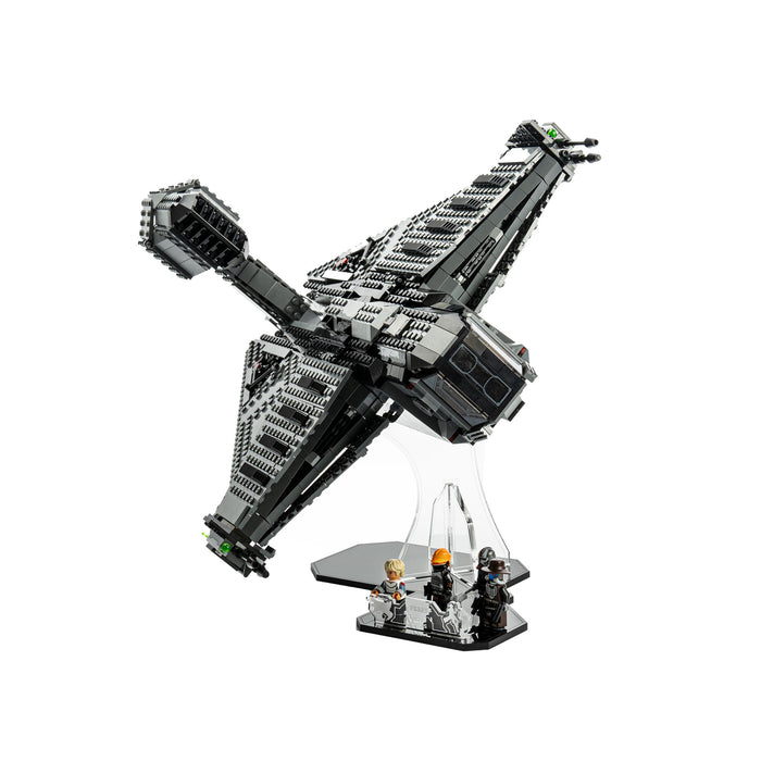 Display stand for LEGO® Star Wars™ The Justifier (75323)