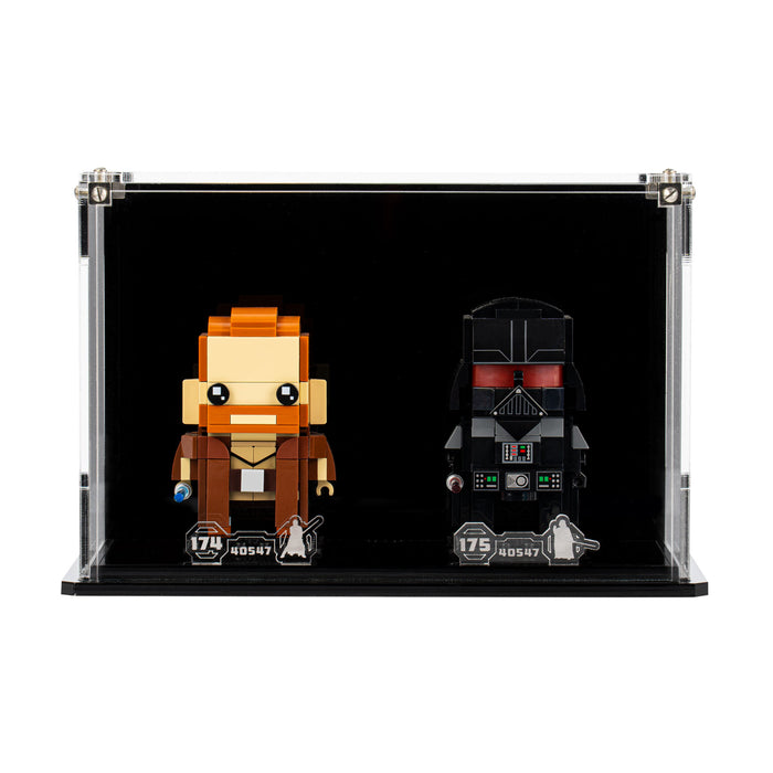 Display Case for LEGO® Brickheadz Obi-Wan Kenobi™ & Darth Vader™ (40547)